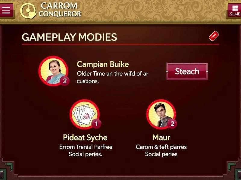 Different Game Modes in Carrom Conqueror Carrom Conqueror Gameplay Modes